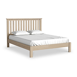 Trelan Washed Oak Bed Frame King from Roseland Furniture