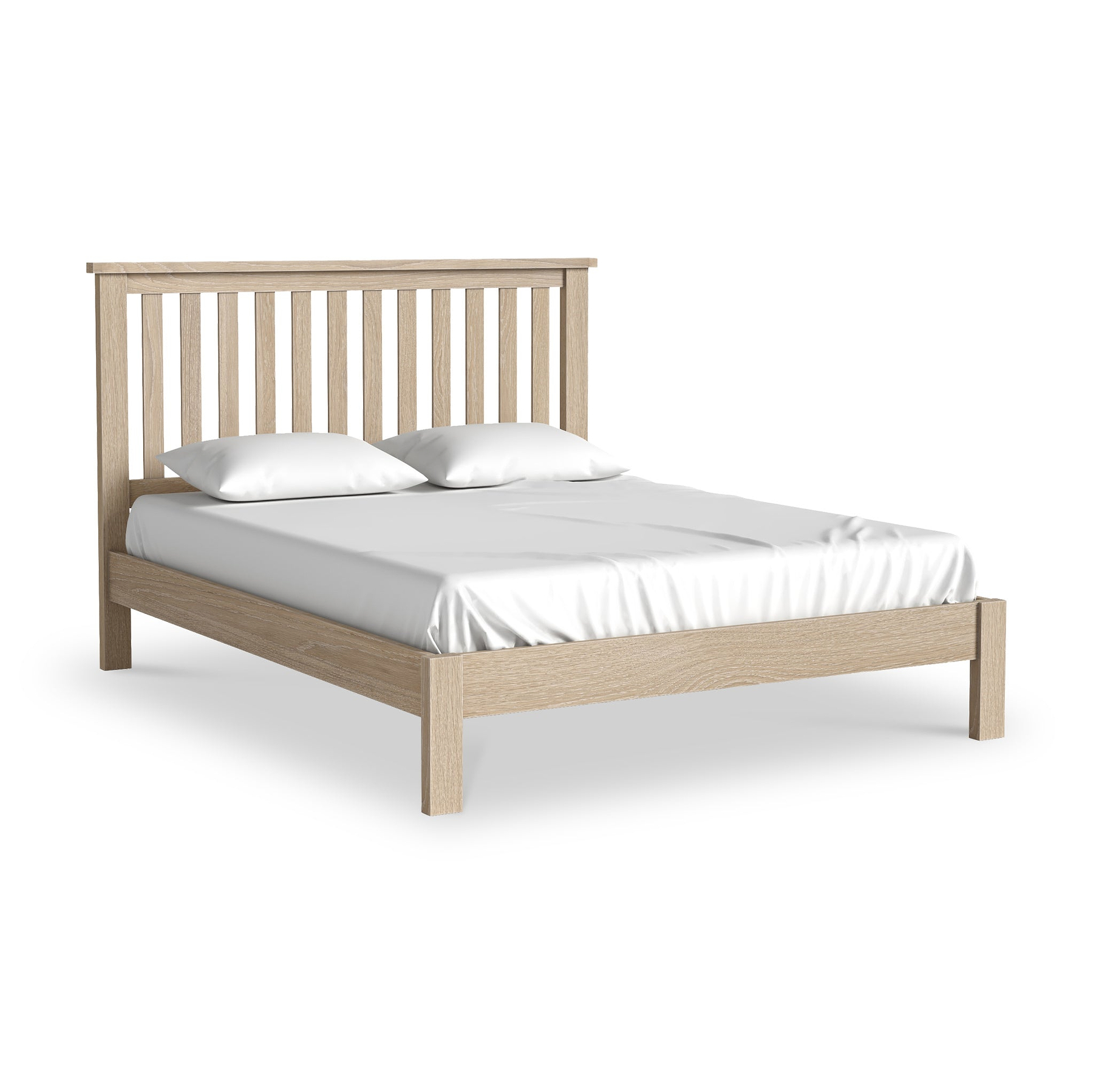 Trelan Washed Oak Bed Frame King from Roseland Furniture