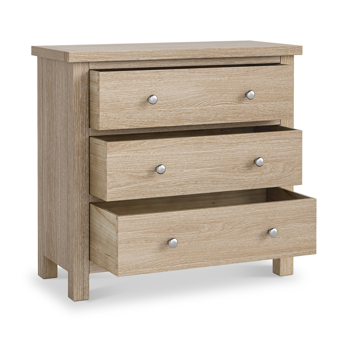 Farrow Oak 3 Drawer Chest from Roseland Furniture