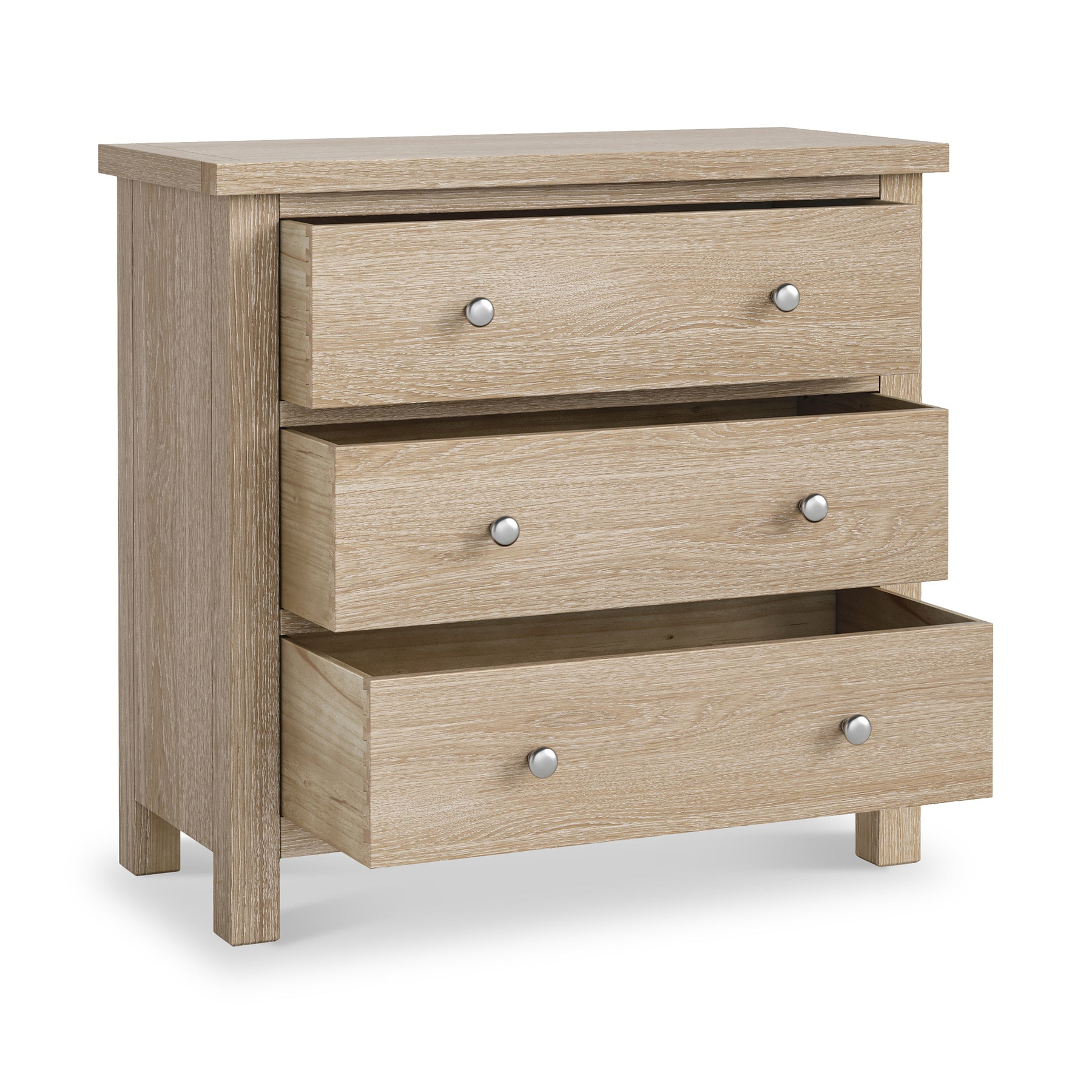 Farrow Oak 3 Drawer Chest from Roseland Furniture