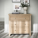 Farrow-Oak-3-Drawer-Chest from Roseland Furniture
