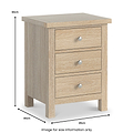 Farrow-oak-xl-3-drawer-bedside  from Roseland Furniture
