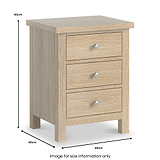 Farrow-oak-xl-3-drawer-bedside  from Roseland Furniture