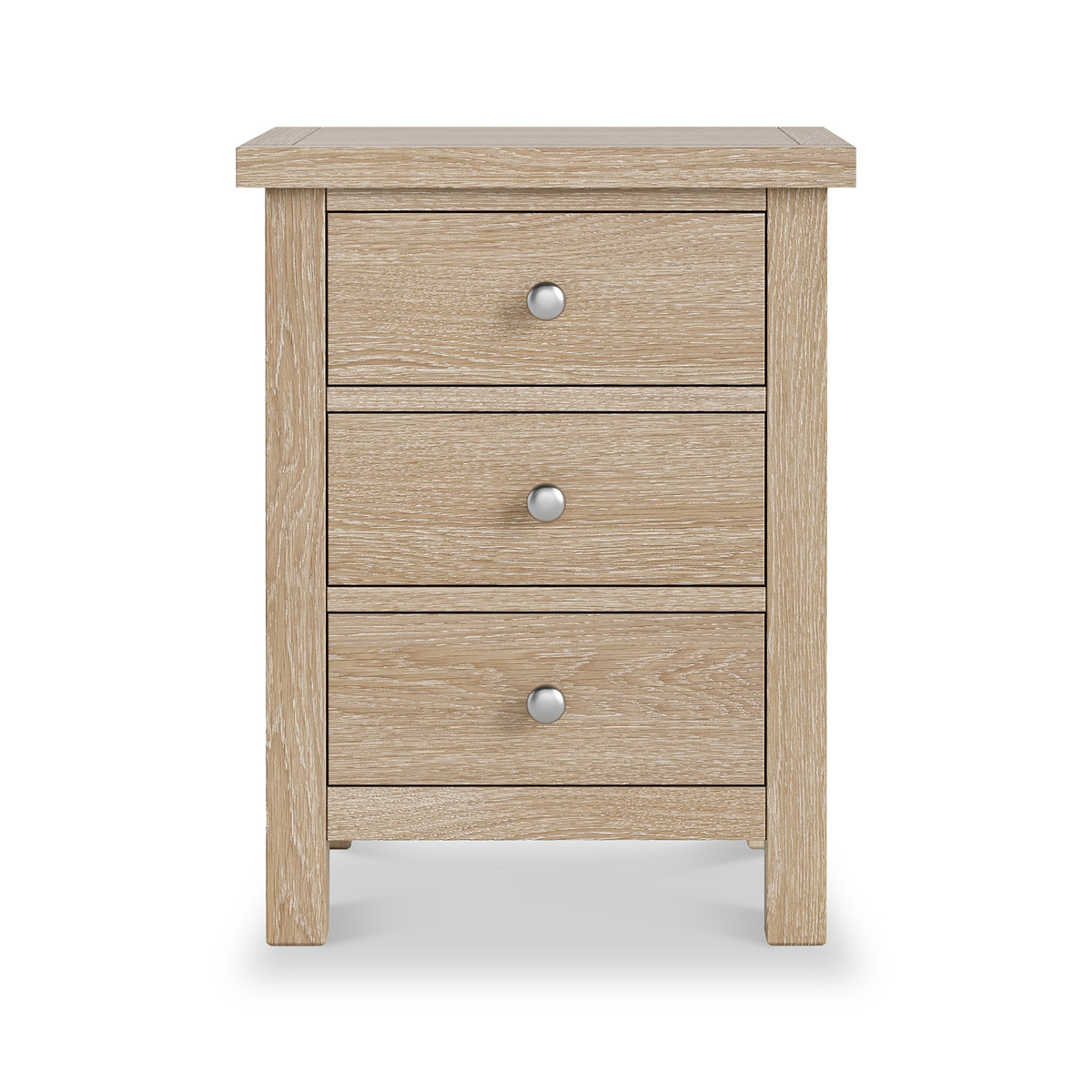 Farrow-oak-xl-3-drawer-bedside  from Roseland Furniture