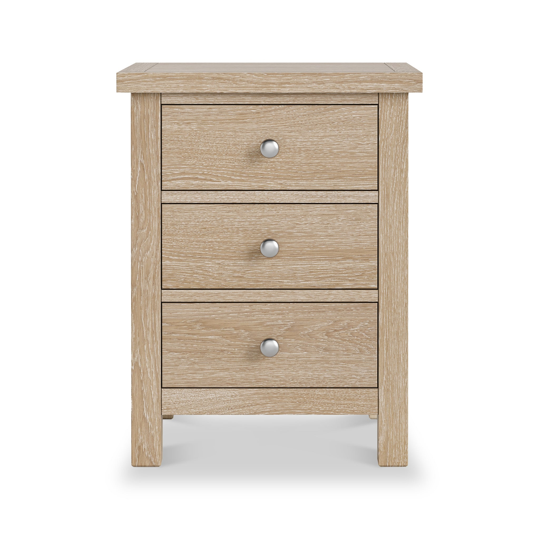 Farrow-oak-xl-3-drawer-bedside  from Roseland Furniture