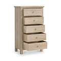 Farrow Oak XL 5 Drawer Tallboy from Roseland Furniture