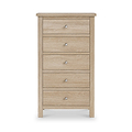 Farrow Oak XL 5 Drawer Tallboy from Roseland Furniture