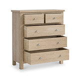 Farrow Oak XL 2 over 3 Drawer Chest from Roseland Furniture