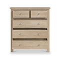 Farrow Oak XL 2 over 3 Drawer Chest from Roseland Furniture