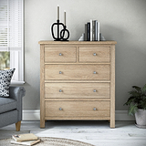 Farrow-Oak-XL-2-Over-3-Drawer-Chest from Roseland Furniture