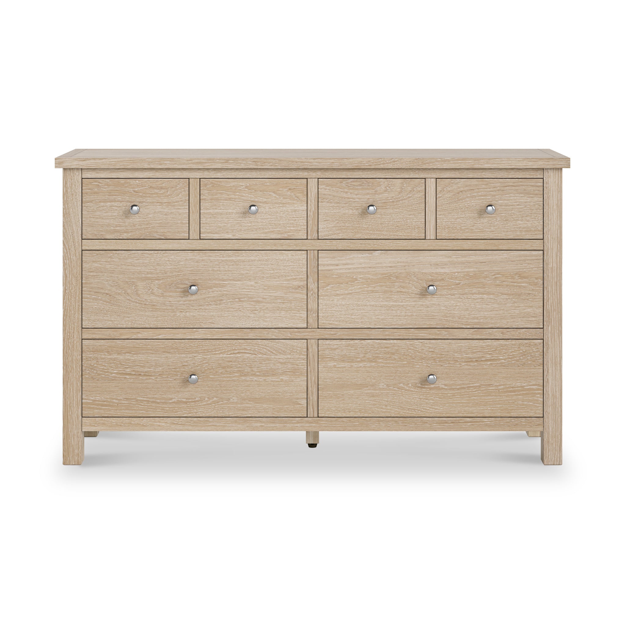 Farrow Washed Oak XL 8 Drawer Chest of Drawers | Roseland
