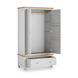Farrow XL Double Wardrobe with Drawer from Roseland Furniture