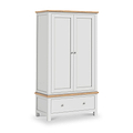 Farrow-xl-double-wardrobe-with-drawer-grey from Roseland Furniture