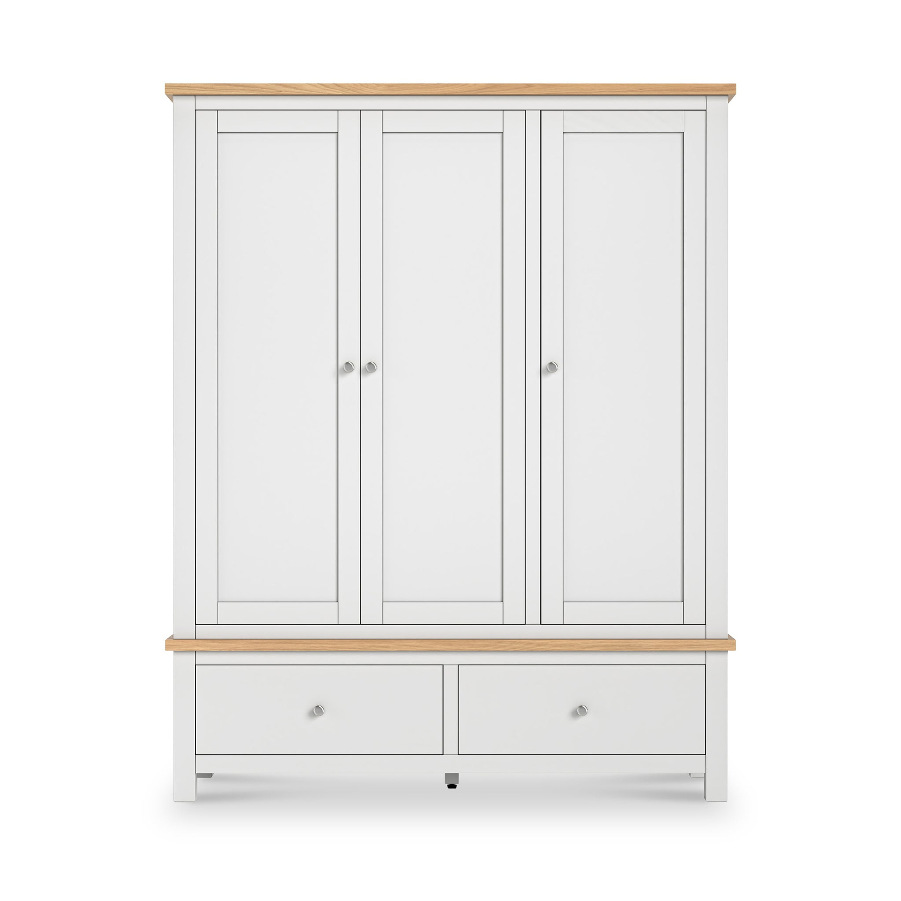 Farrow XL Triple Wardrobe with 2 Drawers from Roseland Furniture