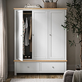 Farrow-xl-triple-wardrobe-with-2-drawers-grey from Roseland Furniture