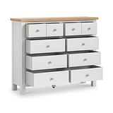 Farrow 4 over 6 Drawer Chest from Roseland Furniture