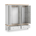 Farrow 4 Door Wardrobe Grey from Roseland Furniture