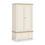 Farrow XL Double Wardrobe with Drawer from Roseland Furniture