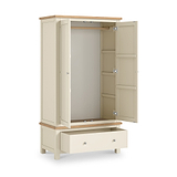 Farrow XL Double Wardrobe with Drawer from Roseland Furniture