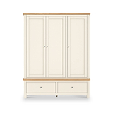 Farrow XL Triple Wardrobe with 2 Drawers from Roseland Furniture
