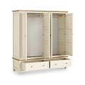 Farrow 4 Door Wardrobe Cream from Roseland Furniture