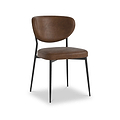 Alfaro Faux Leather Dining Chair Brown from Roseland Furniture