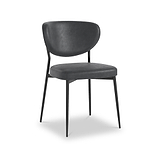 Alfaro Faux Leather Dining Chair Charcoal from Roseland Furniture
