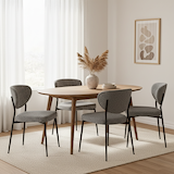 RF9335-Fierro-Boucle-Dining-Chair-Grey from Roseland Furniture
