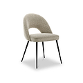 Hughes Boucle Dining Chair Oatmeal from Roseland Furniture