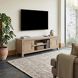 Trelan Washed Oak 160cm Extra Large TV Unit from Roseland Furniture