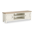 Trelan 160cm Extra Large TV Unit Coconut Angle2 from Roseland Furniture