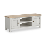 Trelan 125cm Large TV Unit Light Grey from Roseland Furniture