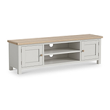 Trelan 160cm Extra Large TV Unit Light Grey from Roseland Furniture
