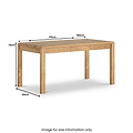 Penryn Oak 115 150cm Extending Dining Table from Roseland Furniture