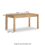 Penryn Oak 115 150cm Extending Dining Table from Roseland Furniture