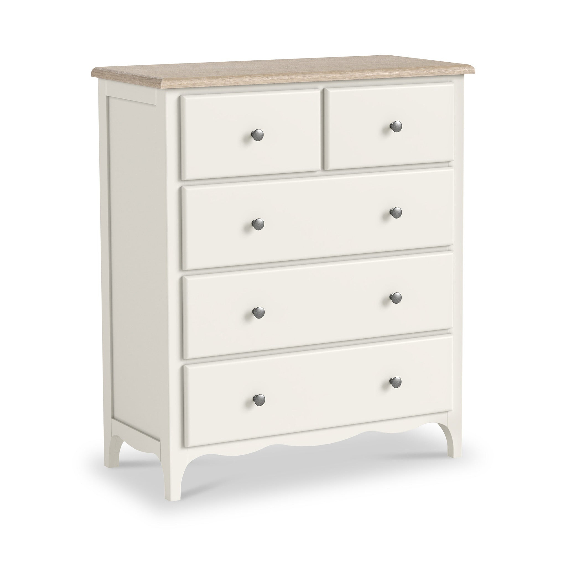 Celine Coconut White Oak Top 2 Over 3 Drawer Chest from Roseland Furniture