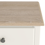 Celine Coconut White Oak Top 2 Over 3 Drawer Chest from Roseland Furniture