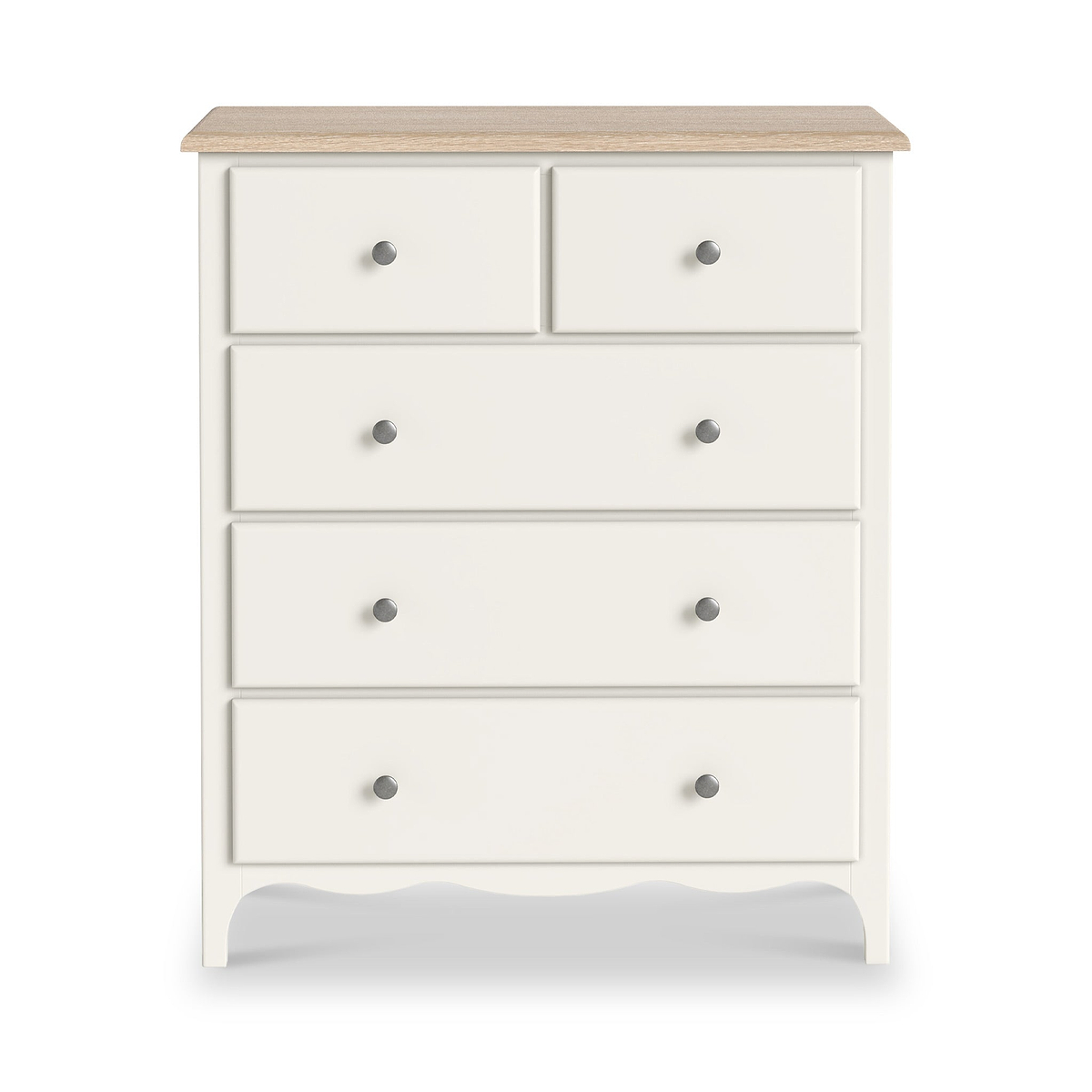 Celine Coconut White Oak Top 2 Over 3 Drawer Chest from Roseland Furniture