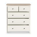 Celine Coconut White Oak Top 2 Over 3 Drawer Chest from Roseland Furniture
