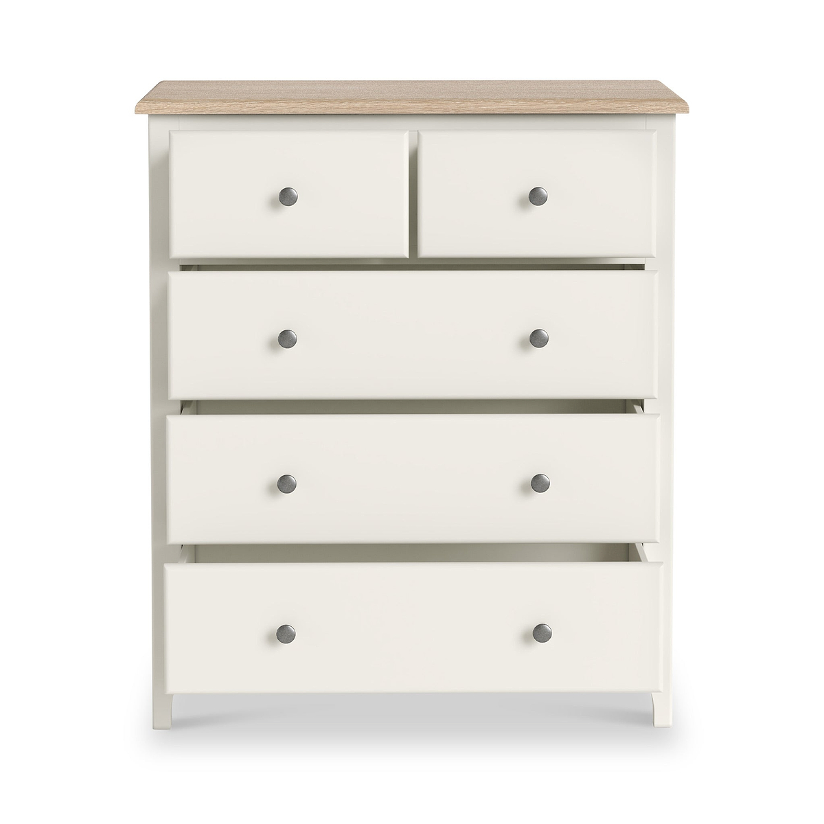 Celine Coconut White Oak Top 2 Over 3 Drawer Chest from Roseland Furniture