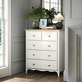 Celine Coconut White Oak Top 2 Over 3 Drawer Chest from Roseland Furniture