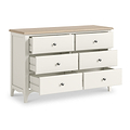 Celine Coconut White Oak Top 6 Drawer Chest from Roseland Furniture