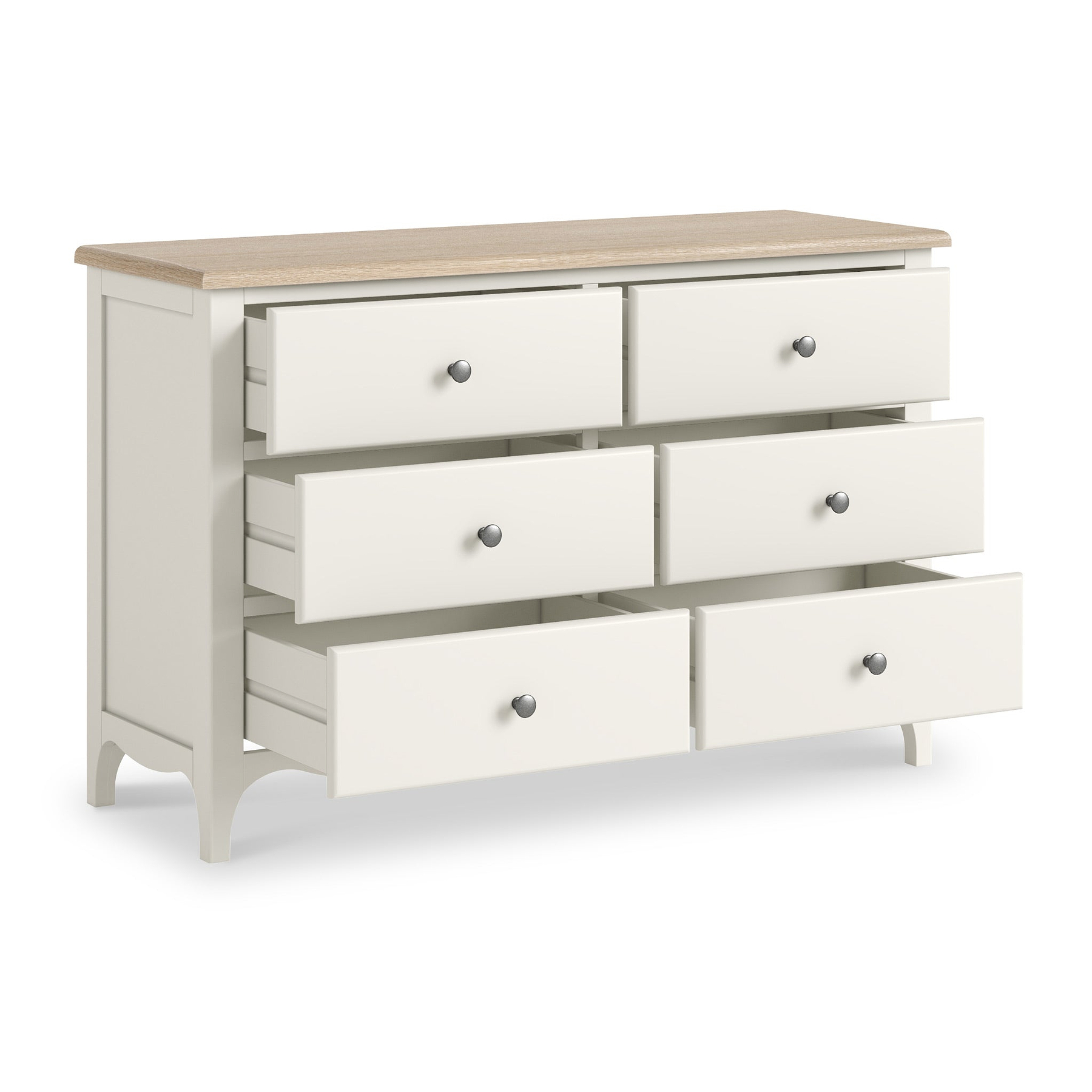 Celine Coconut White Oak Top 6 Drawer Chest from Roseland Furniture