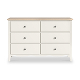 Celine Coconut White Oak Top 6 Drawer Chest from Roseland Furniture