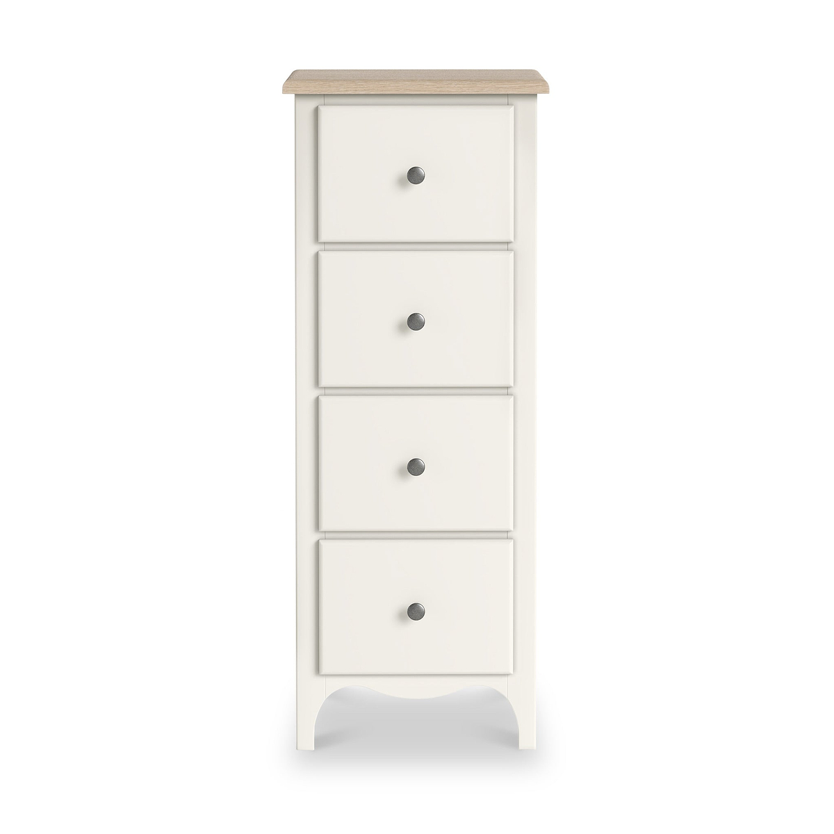 Celine Coconut White Oak Top 4 Drawer Tallboy Chest from Roseland Furniture