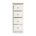 Celine Coconut White Oak Top 4 Drawer Tallboy Chest from Roseland Furniture