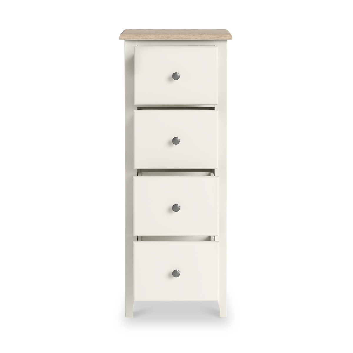 Celine Coconut White Oak Top 4 Drawer Tallboy Chest from Roseland Furniture