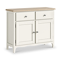 Celine Coconut White Oak Top Small Sideboard from Roseland Furniture