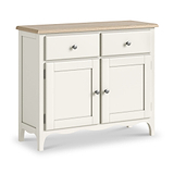 Celine Coconut White Oak Top Small Sideboard from Roseland Furniture