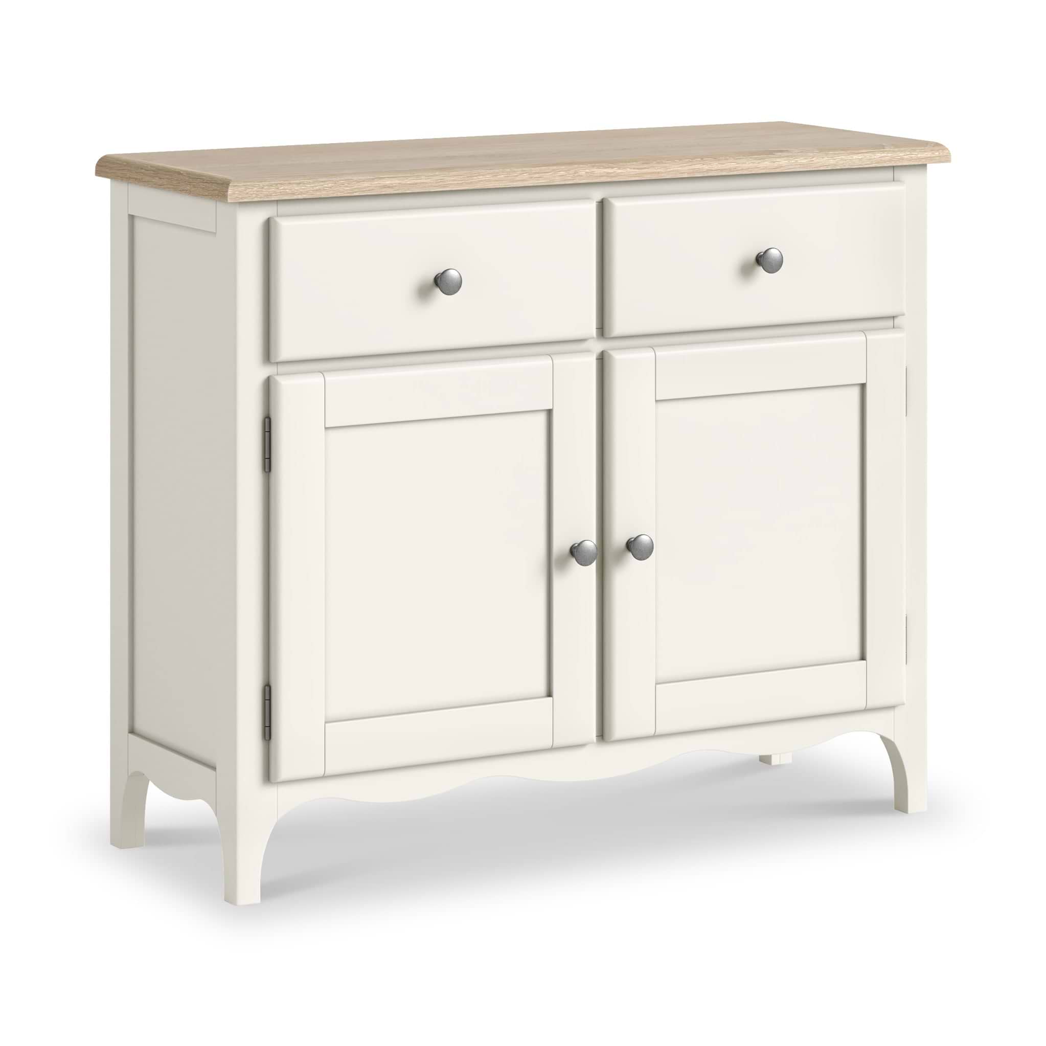 Celine Coconut White Oak Top Small Sideboard from Roseland Furniture